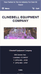 Mobile Screenshot of clinebellequipment.com