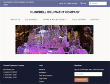 Tablet Screenshot of clinebellequipment.com